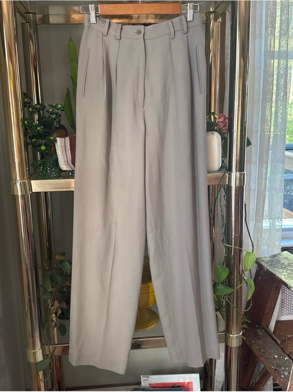 Vintage Eddie Bauer women’s Light Gray slacks